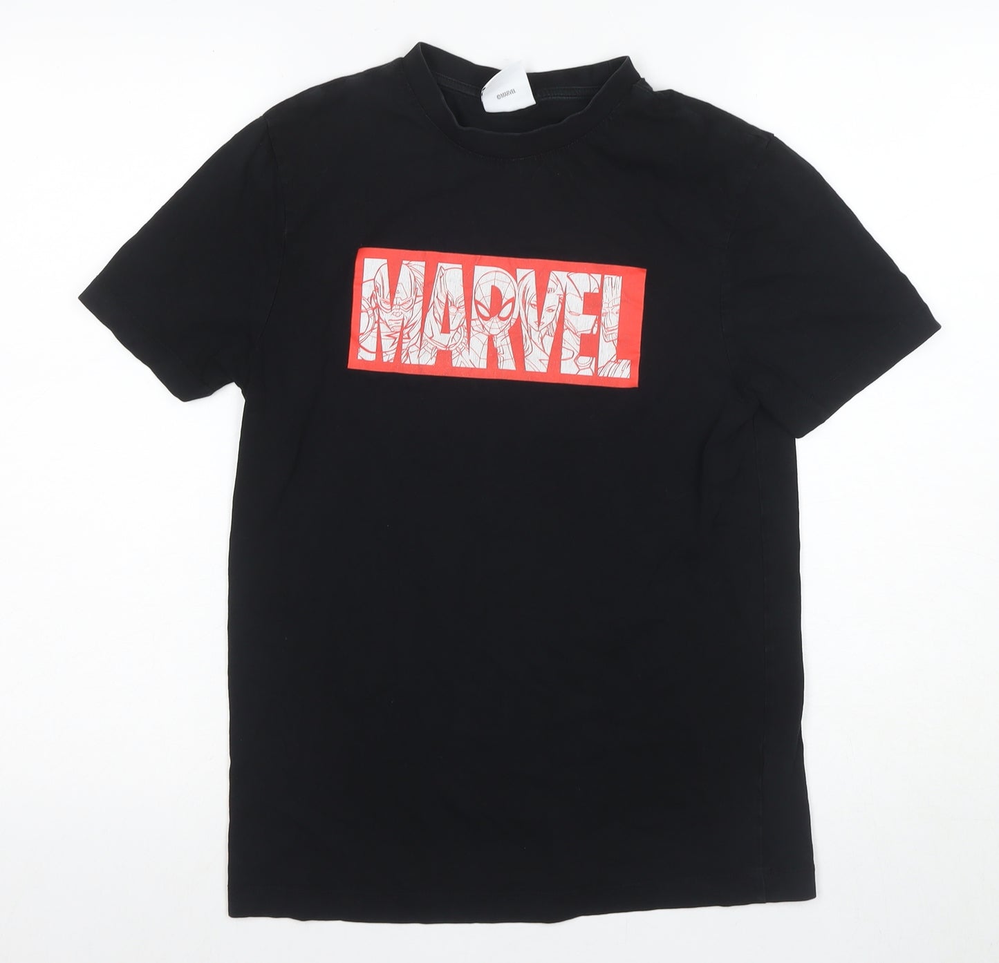 Marvel Boys Black Superhero Logo T-Shirt