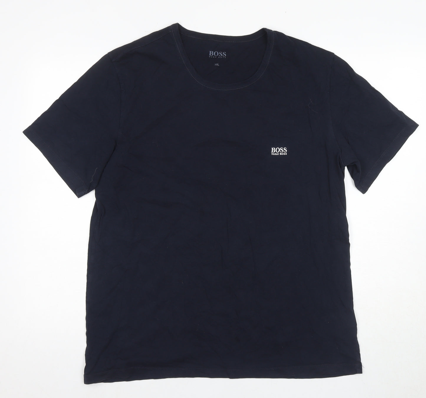 Hugo Boss Men's 2XL Blue Logo T-Shirt