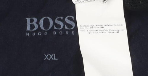 Hugo Boss Men's 2XL Blue Logo T-Shirt