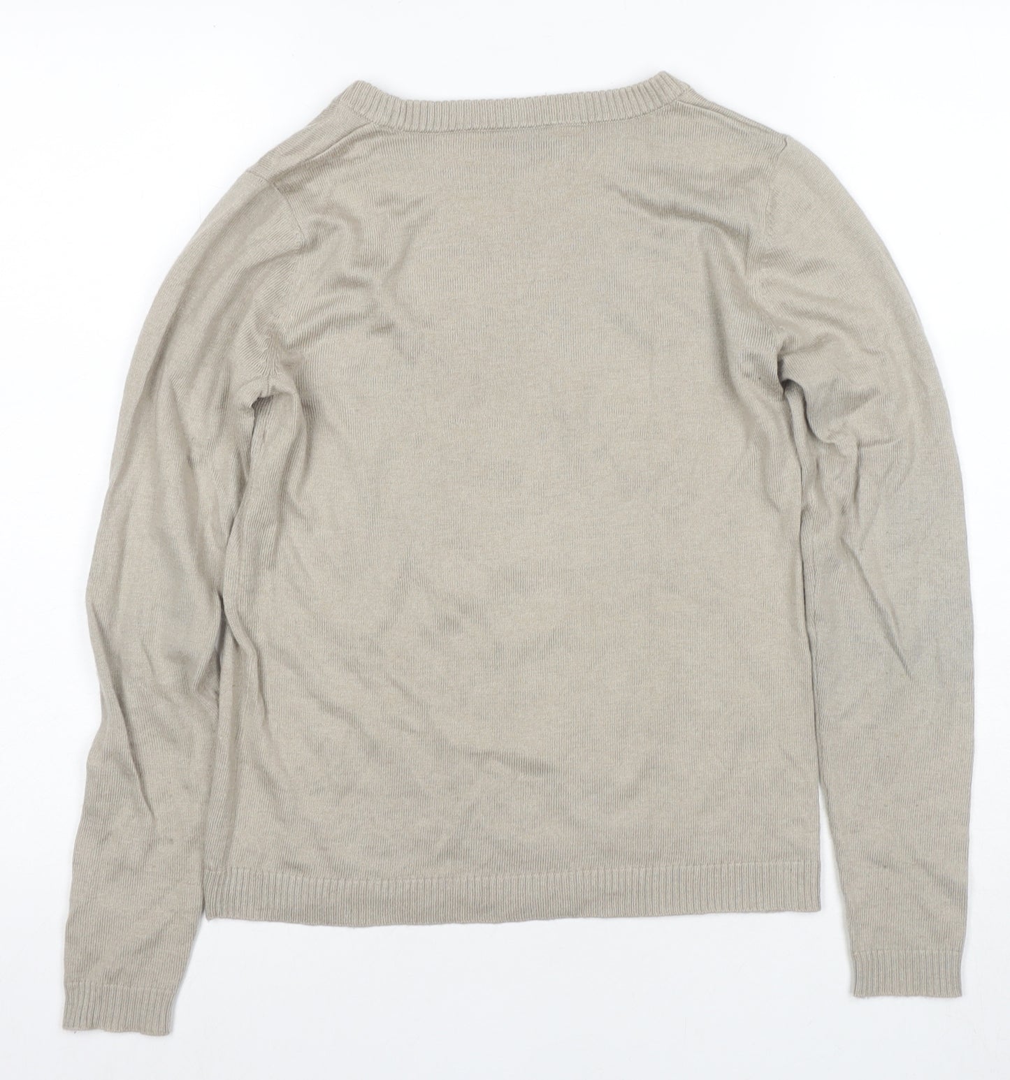 Oasis by Oliver Bonas Women's Beige Bird Pullover Size S