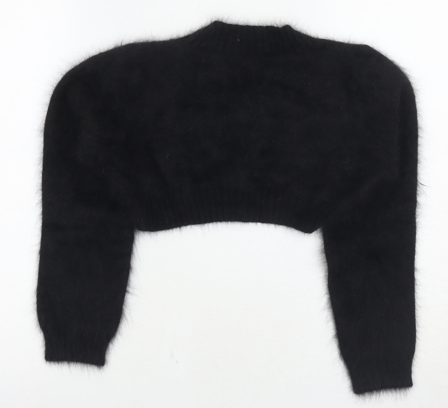Marks and Spencer Black Angora Pullover Jumper Size 12