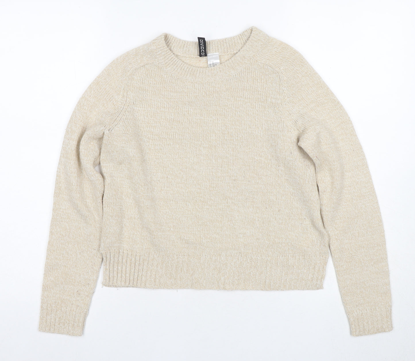 H&M Women Beige Pullover Jumper XS