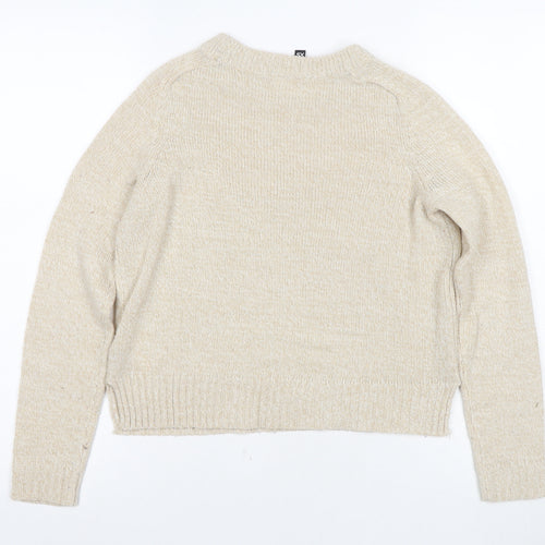 H&M Women Beige Pullover Jumper XS