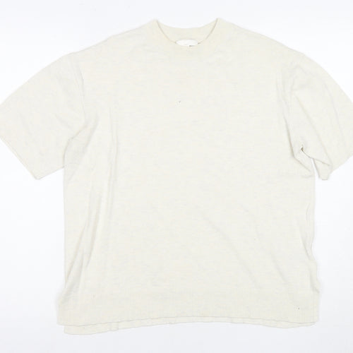 H&M Women's White XS Basic Knit T-Shirt
