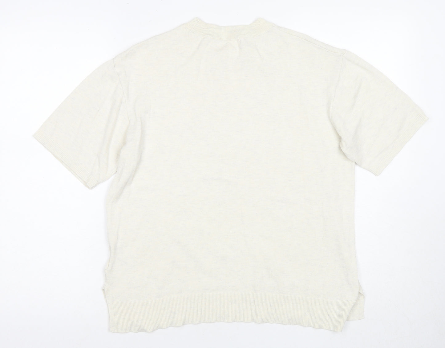H&M Women's White XS Basic Knit T-Shirt