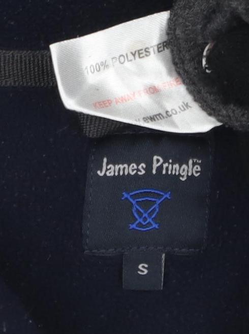 James Pringle Men's Black S Waistcoat with Zip Pockets