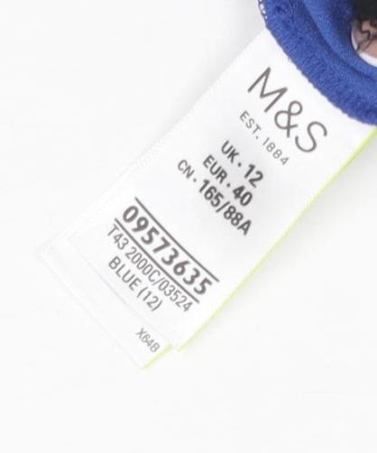 Marks and Spencer Women Blue Classic Button-Up Shirt