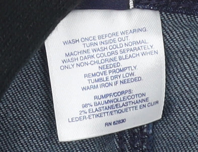 Lands' End Women's Blue Pencil Denim Skirt Size 18