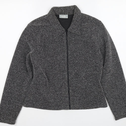 Wallis Women's Black Knit Jacket Size 12