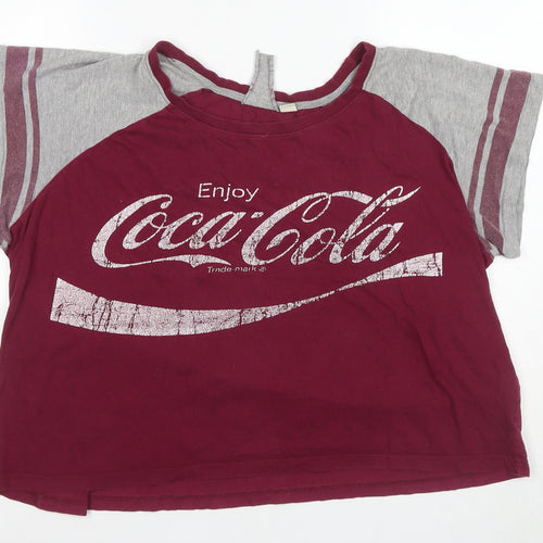 Coca-Cola Women’s Red Ringer T-Shirt Size 10
