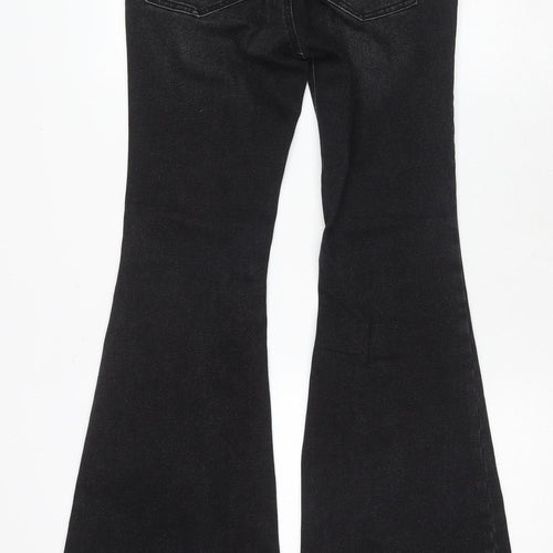 Stradivarius Women's Black Flared Jeans Size 10