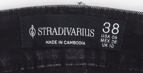 Stradivarius Women's Black Flared Jeans Size 10