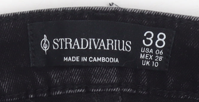 Stradivarius Women's Black Flared Jeans Size 10