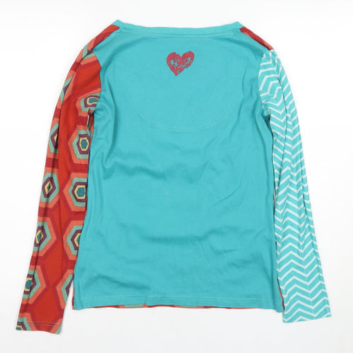 Desigual Women's Multicoloured Long Sleeve T-Shirt L