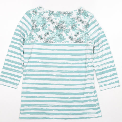 Peter Storm Women's Multicoloured Size 12 Striped T-Shirt
