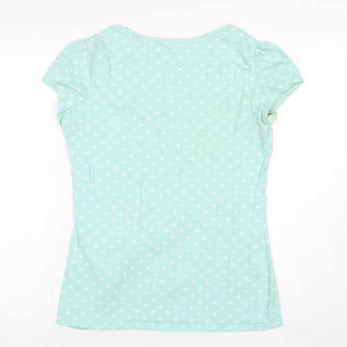Next Women's Blue Polka Dot T-Shirt, Size 12