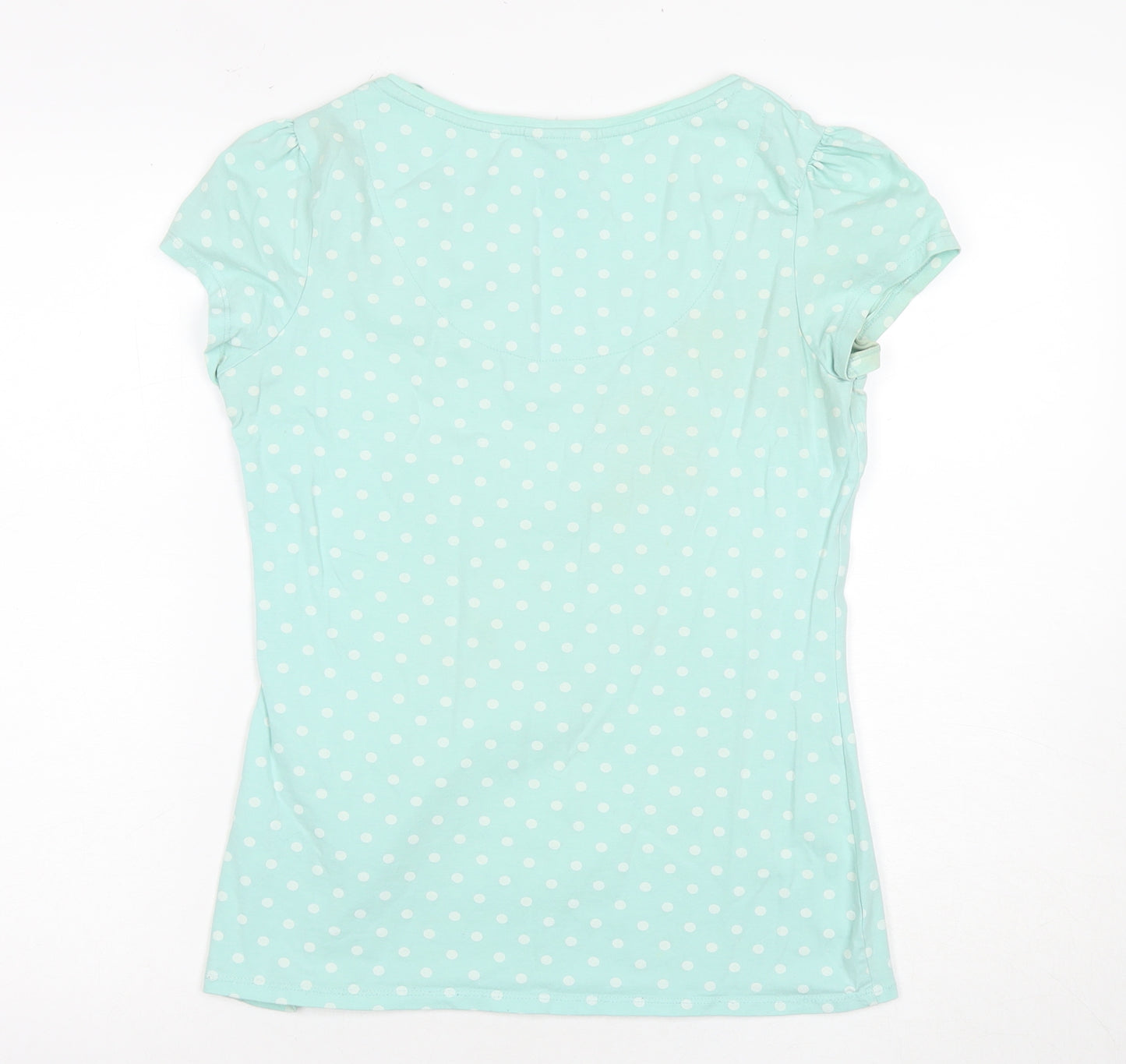 Next Women's Blue Polka Dot T-Shirt, Size 12