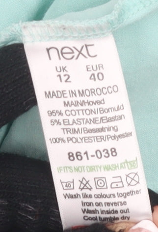 Next Women's Blue Polka Dot T-Shirt, Size 12