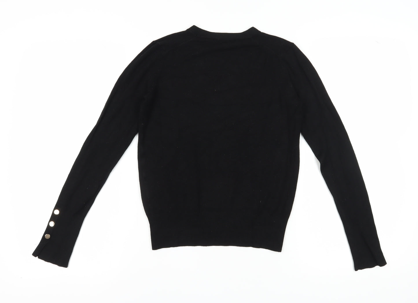 Zara Women's Black Pullover Jumper, Size S