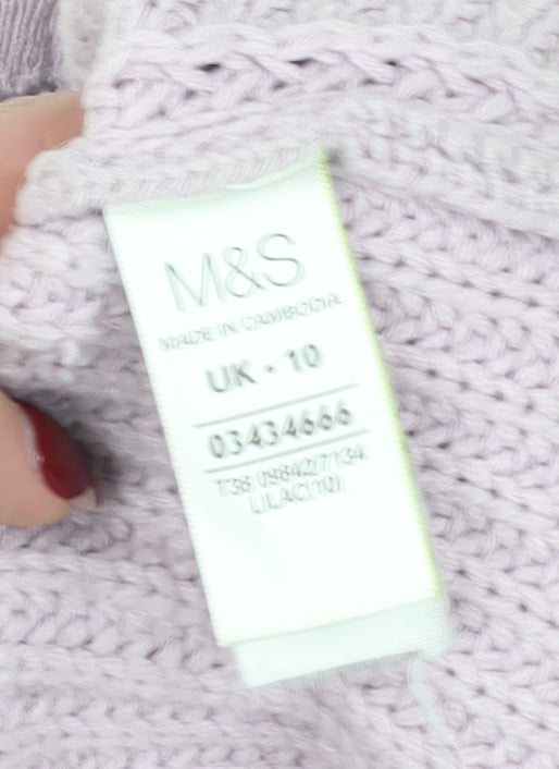 Marks & Spencer Women's Ivory Pullover Jumper UK 10