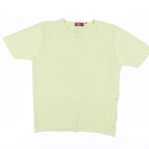 Richards Women's Green Basic Knit Top Medium