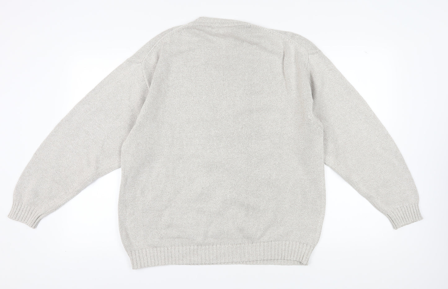 New Classics Men's Ivory Cotton Pullover Jumper L