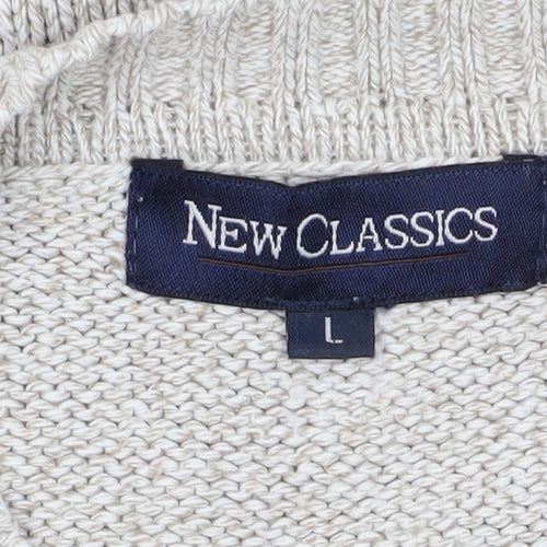 New Classics Men's Ivory Cotton Pullover Jumper L