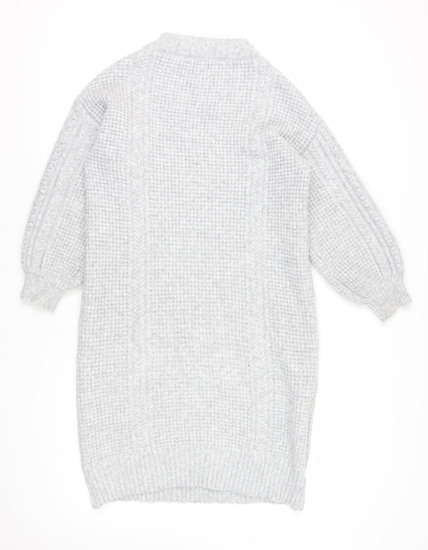 River Island Women's Grey Jumper Dress M