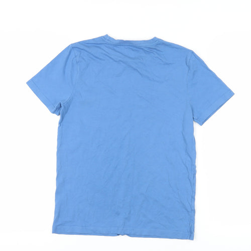 By Very Boys Blue Crew Neck T-Shirt - 13 Years, Cotton