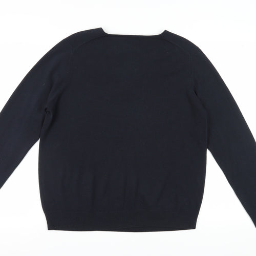 Marks and Spencer Women's Blue Pullover V-Neck Jumper Size 18