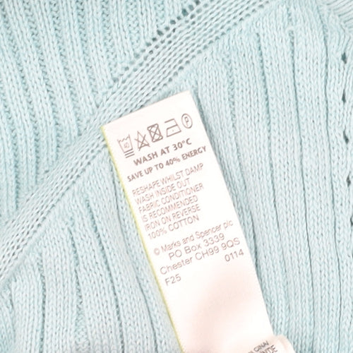 Marks and Spencer Women's Blue Cardigan Size 12