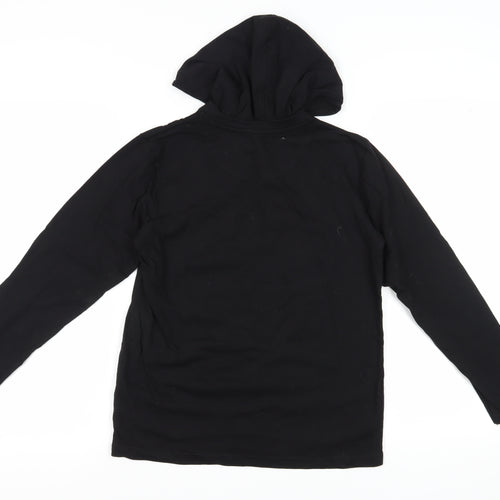 Debenhams Boys Black Graphic Pullover Hoodie 11-12 Years