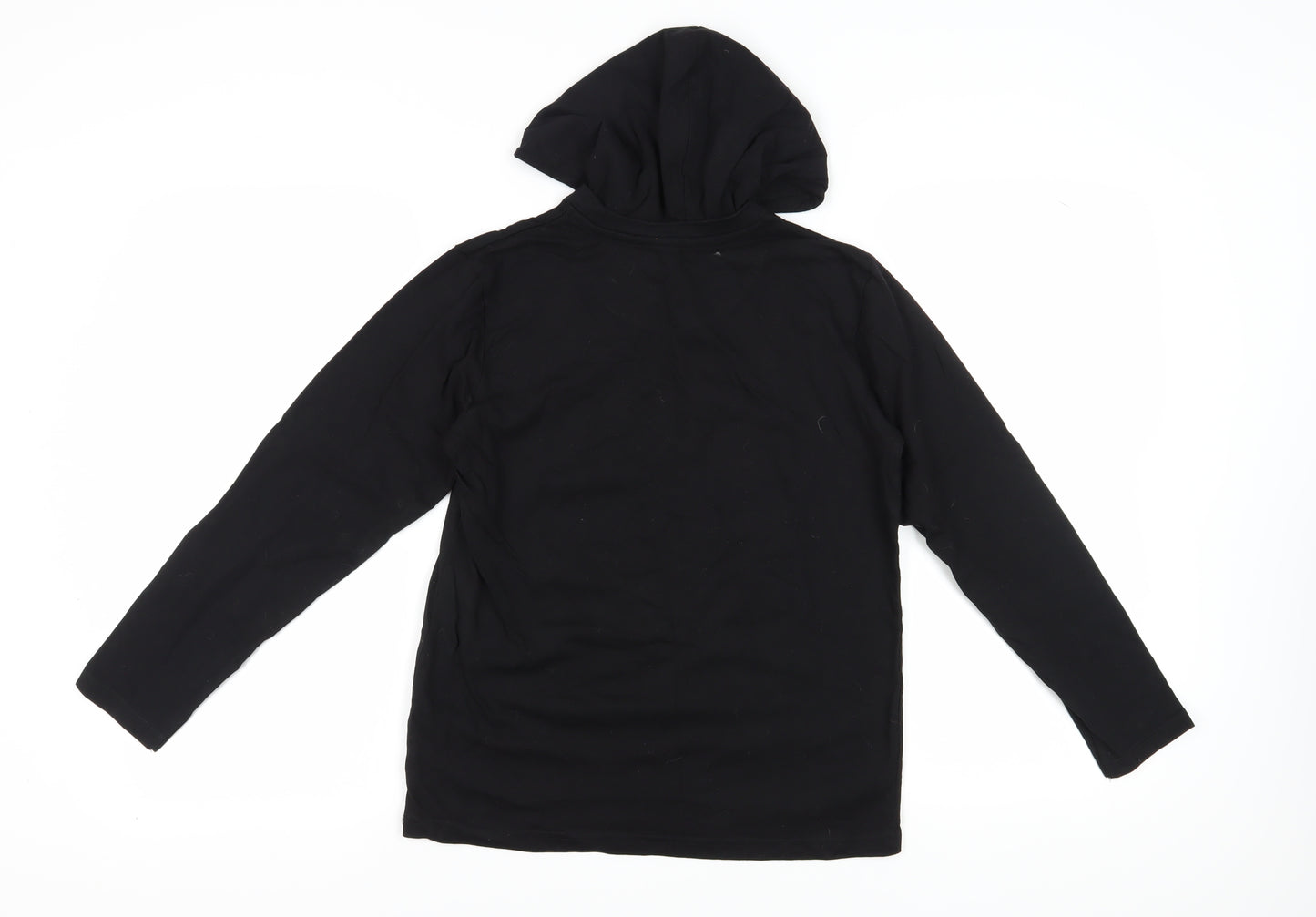 Debenhams Boys Black Graphic Pullover Hoodie 11-12 Years