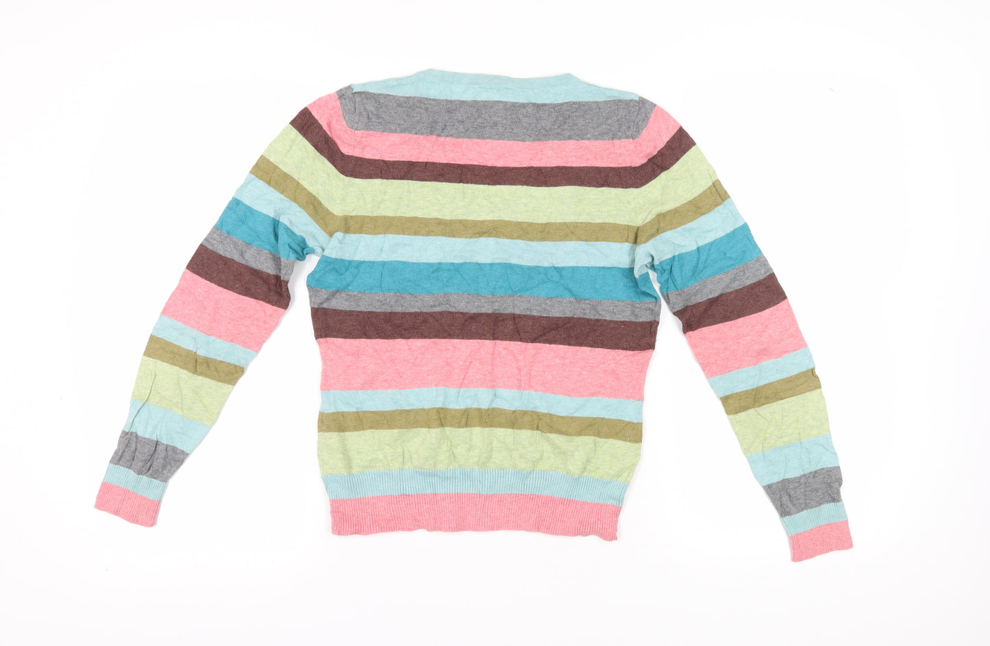 Next Women's Multicoloured Striped Pullover Jumper