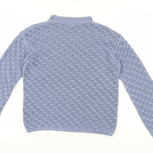 Marks and Spencer Women's Blue Pullover Jumper, Size S