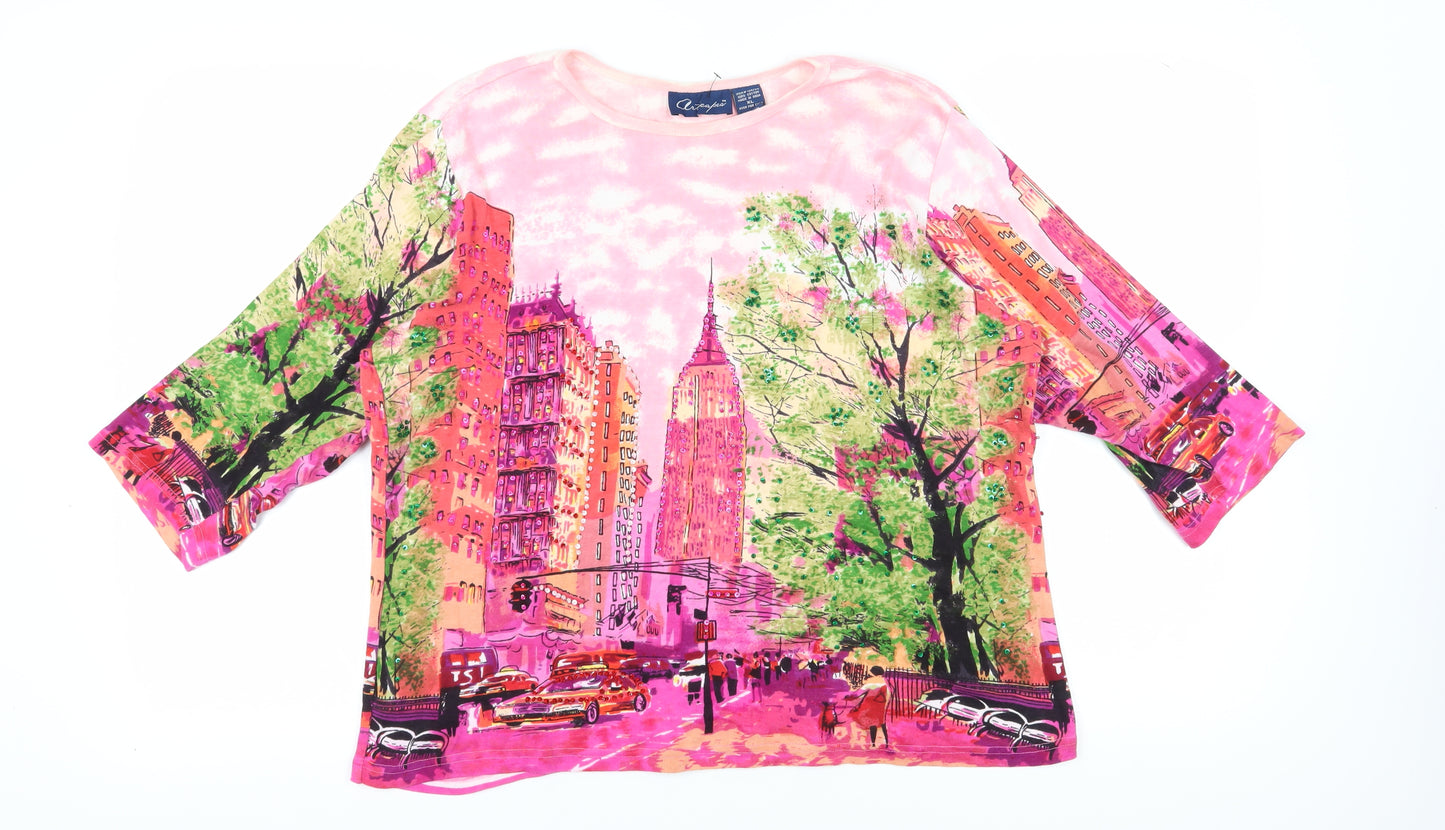 Artcapes Women's Multicoloured XL Tunic T-Shirt