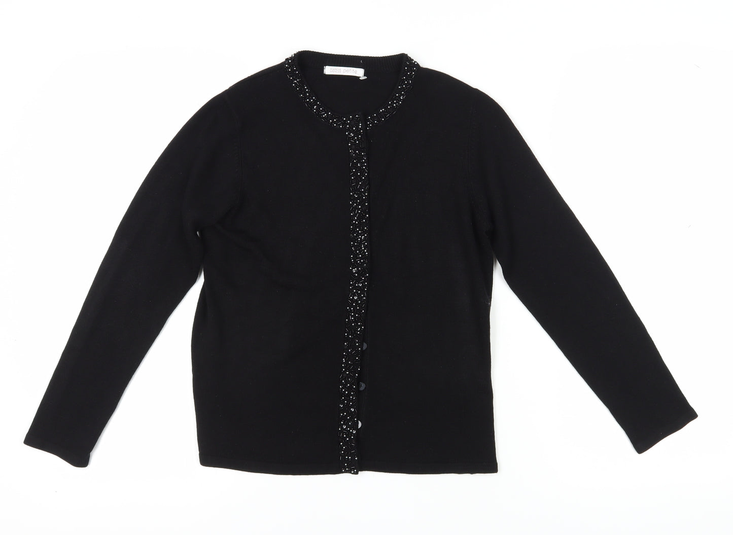 Marks and Spencer Women's Black Beaded Cardigan