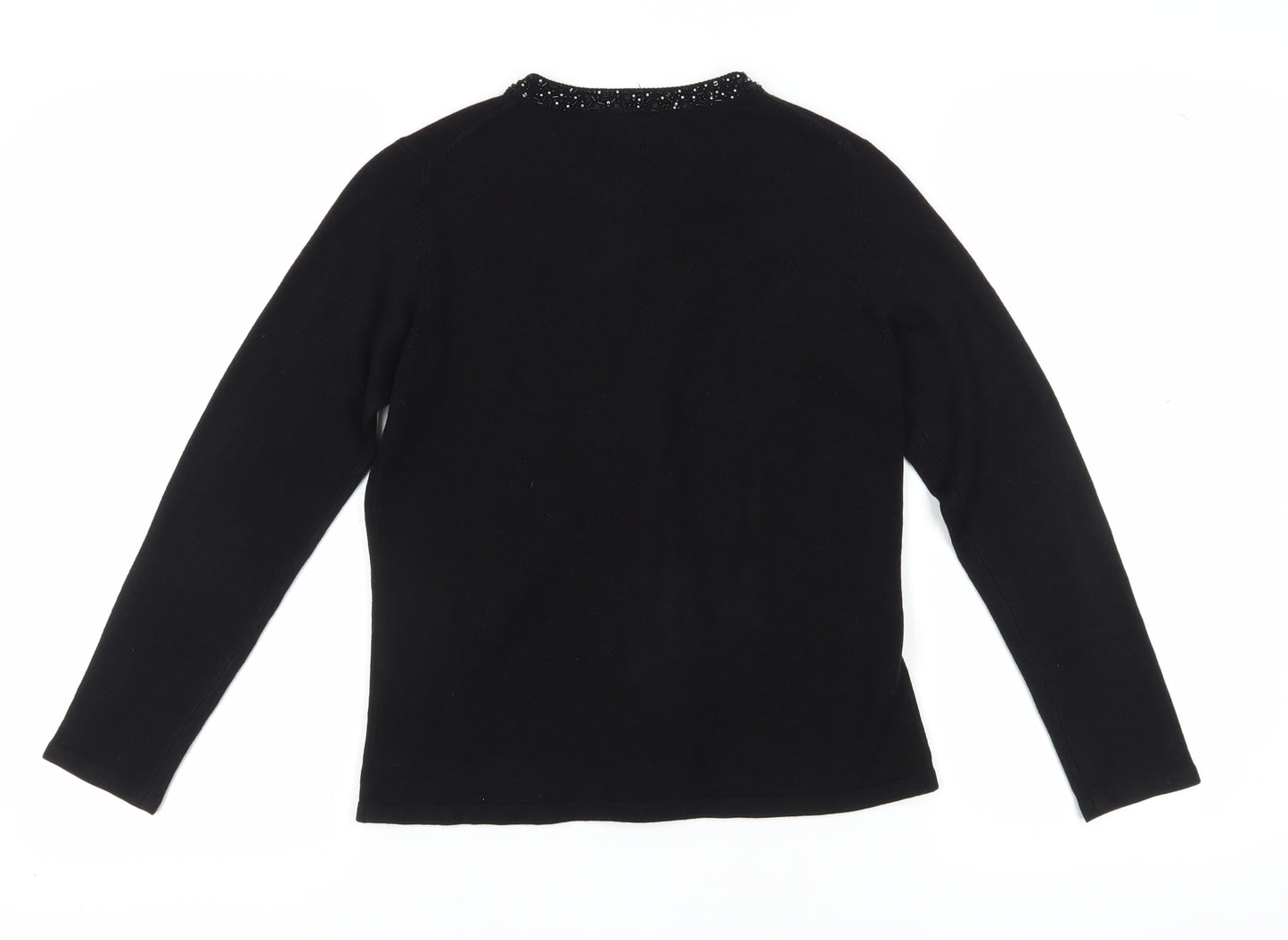 Marks and Spencer Women's Black Beaded Cardigan