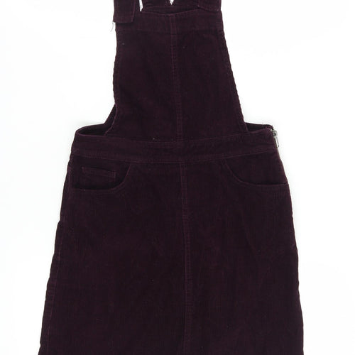 New Look Women's Purple Corduroy Pinafore Dress, UK 6