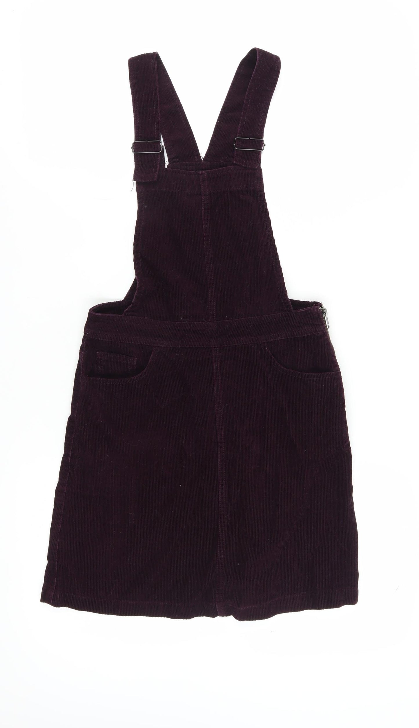 New Look Women's Purple Corduroy Pinafore Dress, UK 6