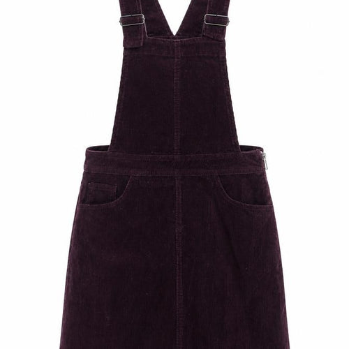 New Look Women's Purple Corduroy Pinafore Dress, UK 6