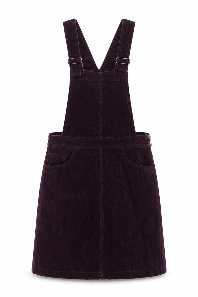 New Look Women's Purple Corduroy Pinafore Dress, UK 6