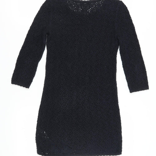 Uniqlo Women's Black Cotton Dress, Size S