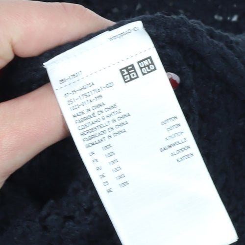 Uniqlo Women's Black Cotton Dress, Size S