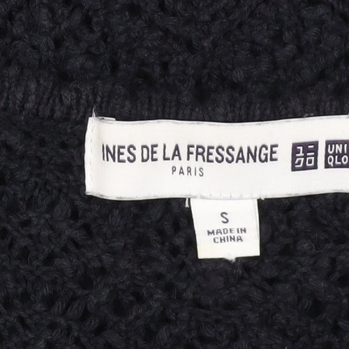 Uniqlo Women's Black Cotton Dress, Size S