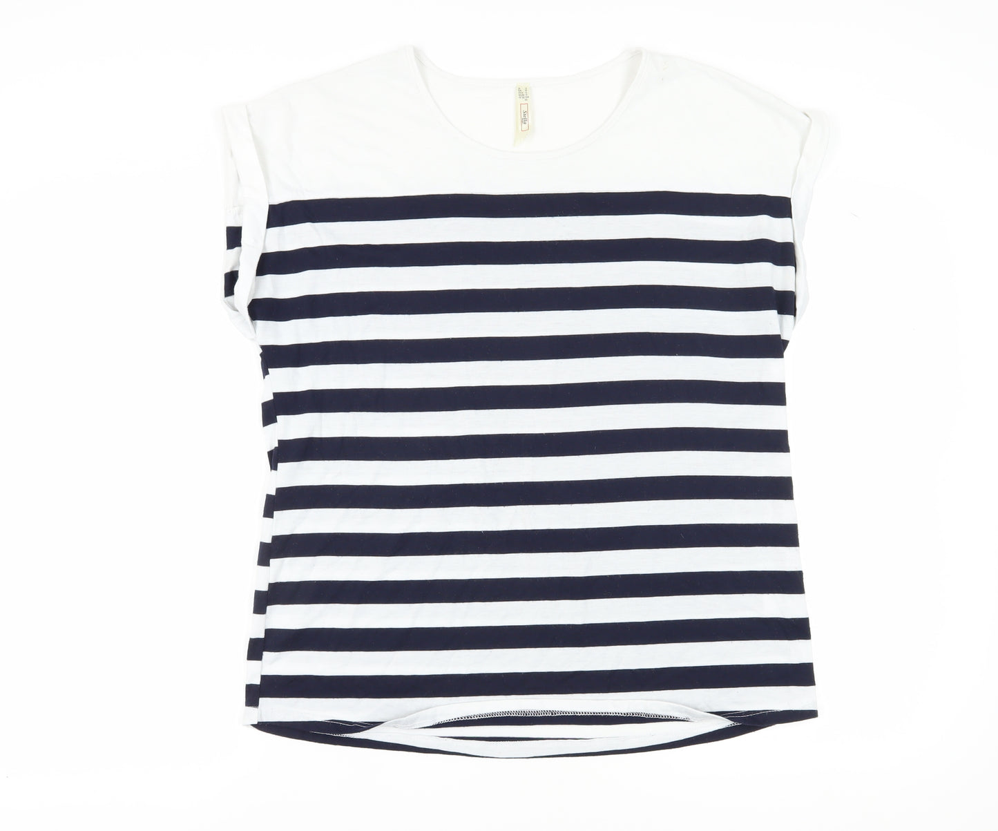 Stella Women's Multicoloured Striped T-Shirt Size 16