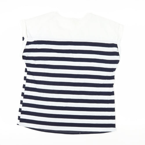 Stella Women's Multicoloured Striped T-Shirt Size 16