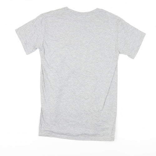 Gildan Unisex Grey T-Shirt, London Theme, Size S
