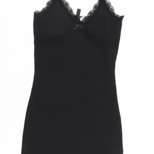 H&M Divided Women's Black XS Lace Slip Dress