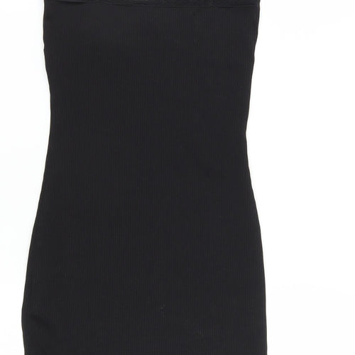H&M Divided Women's Black XS Lace Slip Dress